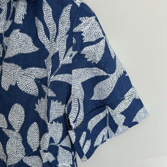 NWT Chicos size 2 Blue Leaf Print Dress - Picture 12 of 12